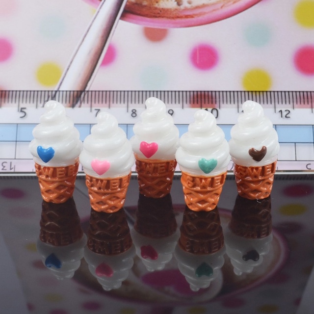 25個 立体アイスクリーム スイーツデコ 食玩 ミニチュアフード ドールハウス A65