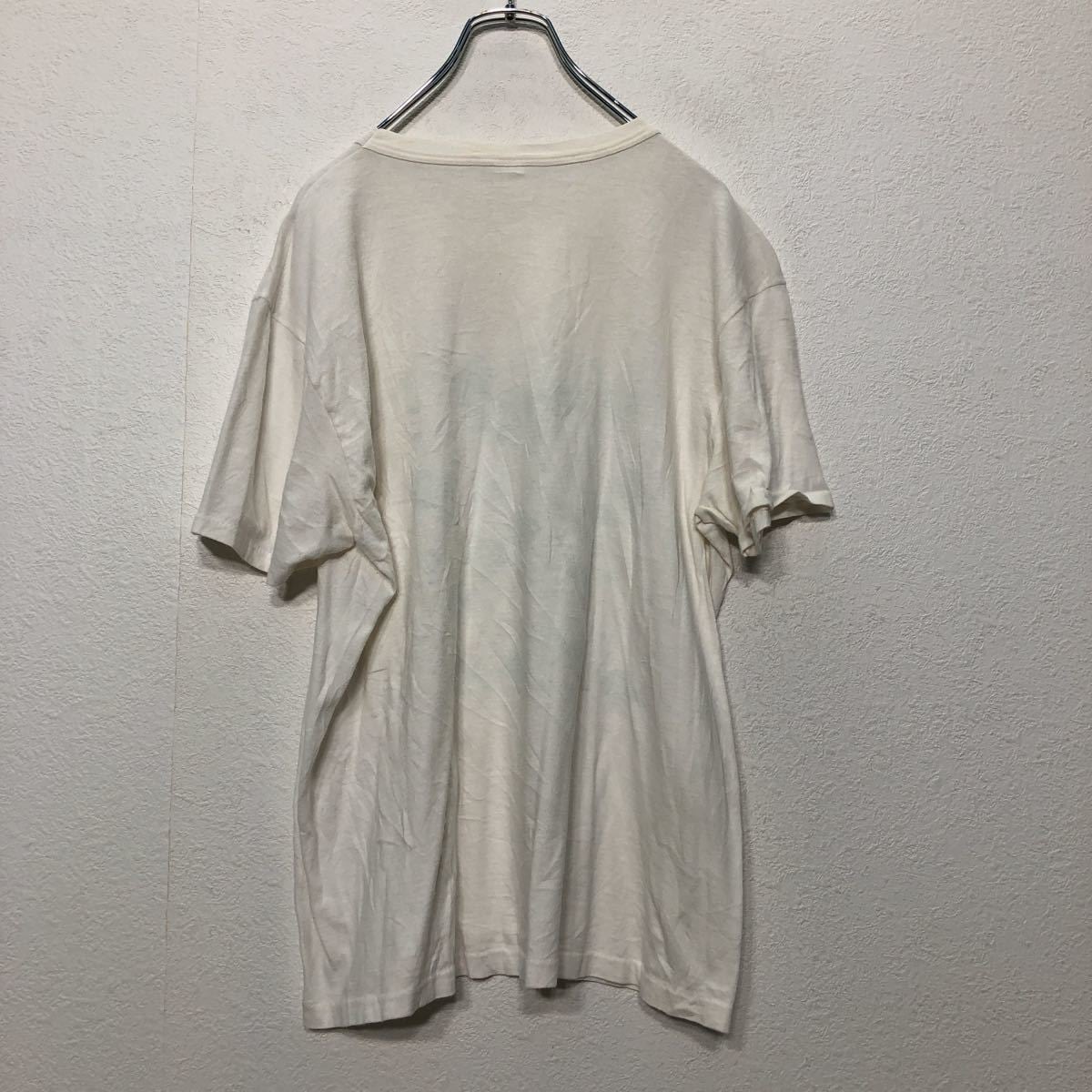 90s プリントTシャツ XGサイズ レディース 白 ホワイト 古着卸  