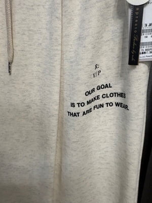ROBE 裏毛　ロゴワイドスウェットパンツ　632613