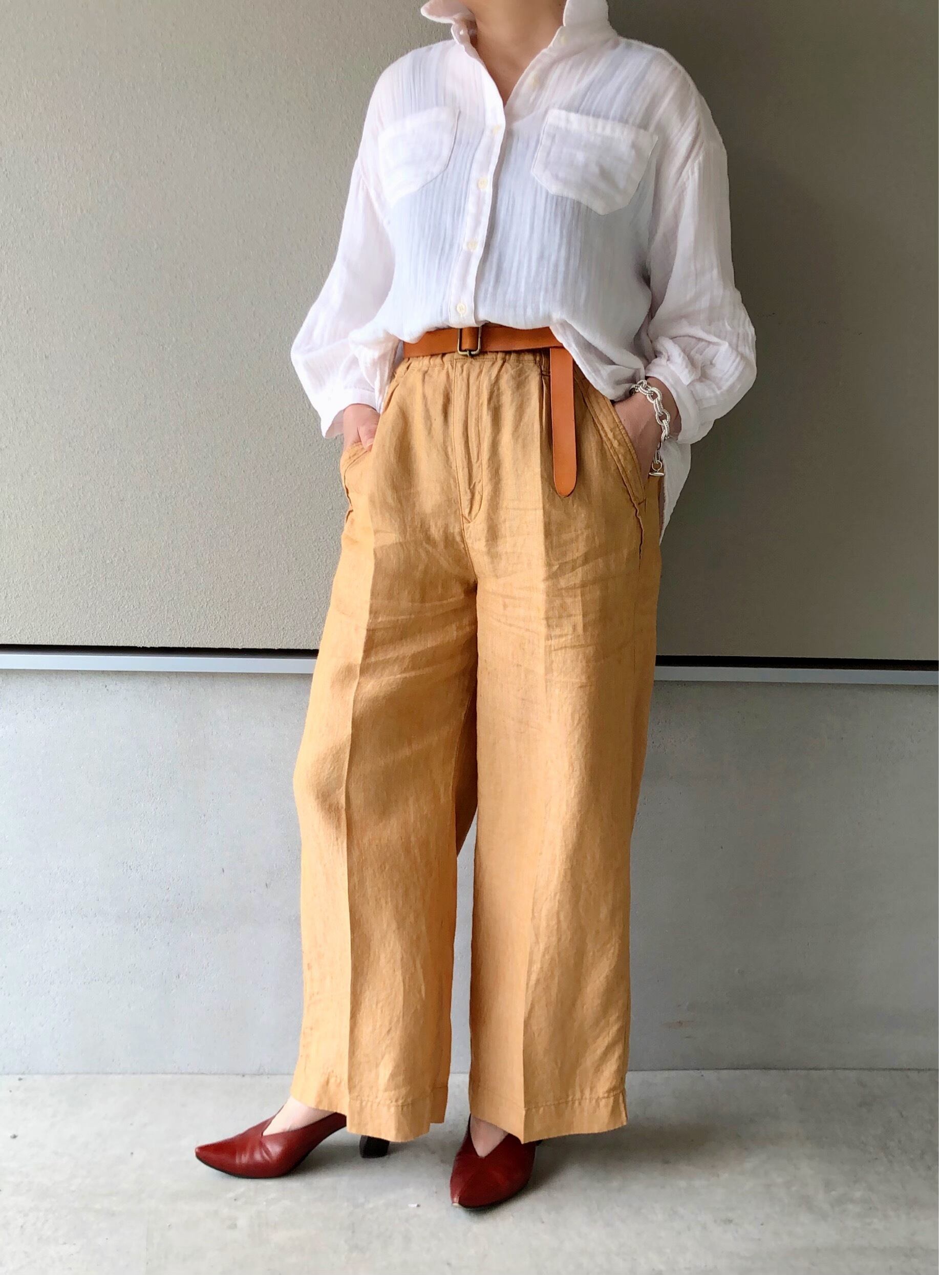 リネンクロップドパンツby ANTGAUGE