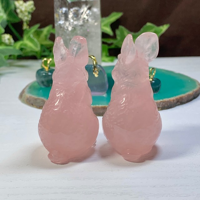 1.ローズクォーツうさぎ・うさちゃんワールド☆