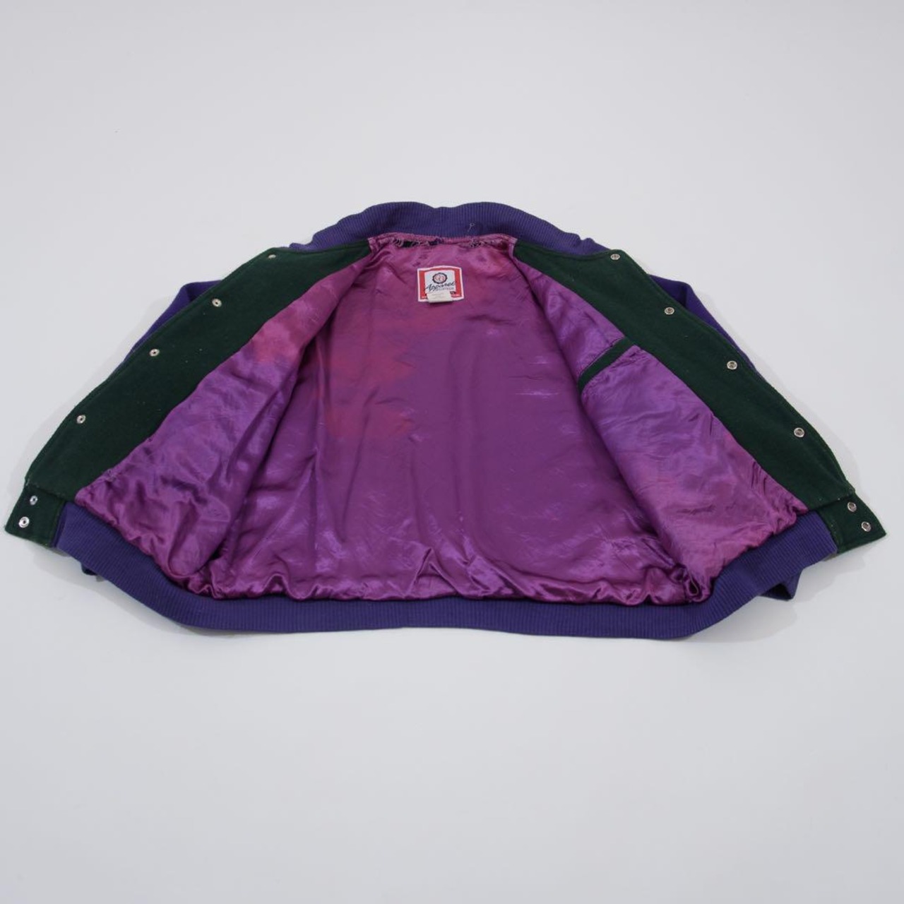 GDC ウール スタジャン 90s 裏原 レア M パープル 紫 ストリート 丸っこい 