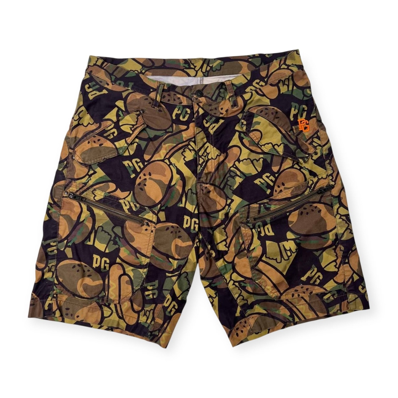 PEARLY GATES パーリーゲイツ カモフラ 迷彩風 カーゴ ショートパンツ ハーフパンツ ストレッチ サイズ 6 /メンズ/ゴルフ
