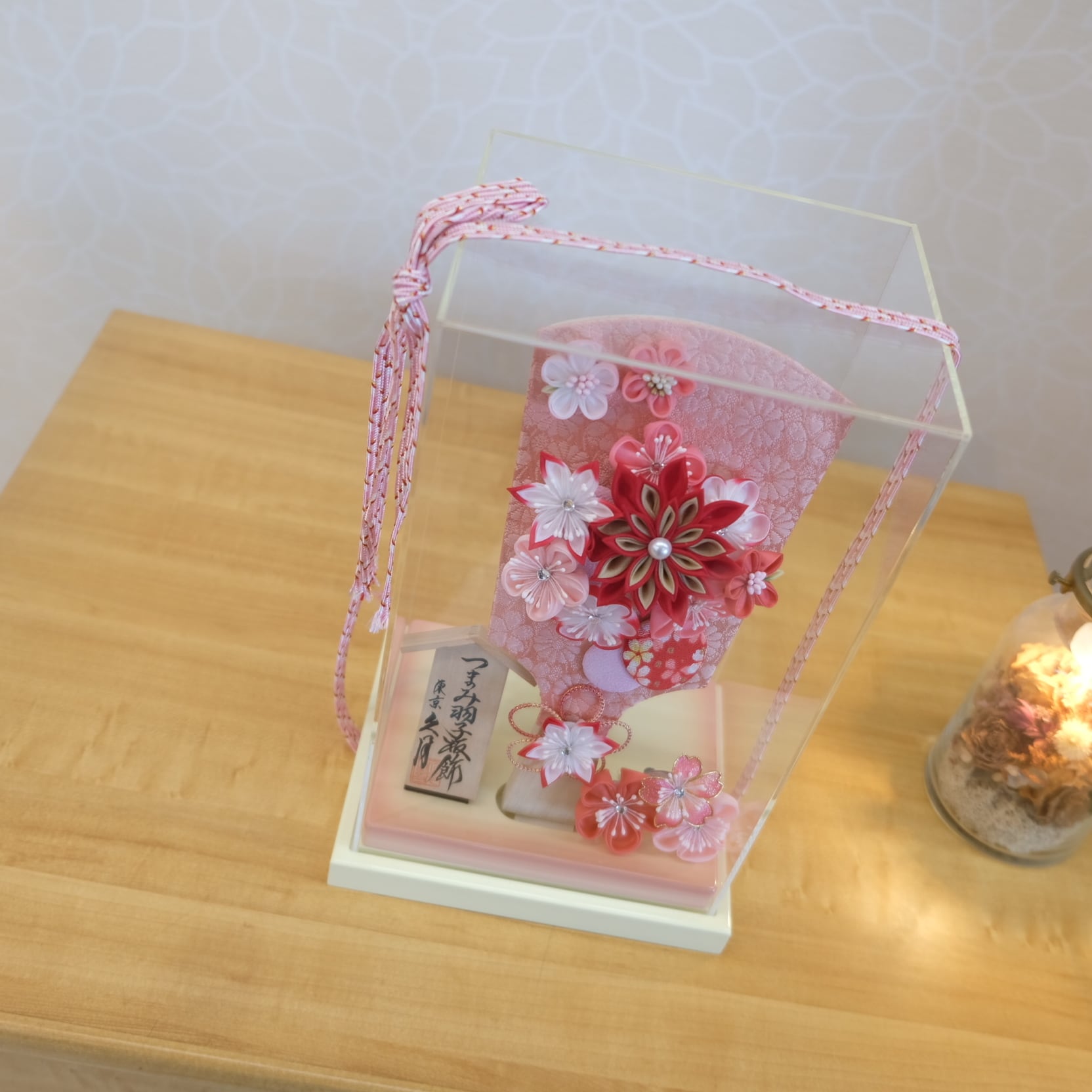 羽子板 | 久月 つまみ羽子板ケース飾り | アクリル 正月飾り かわいい