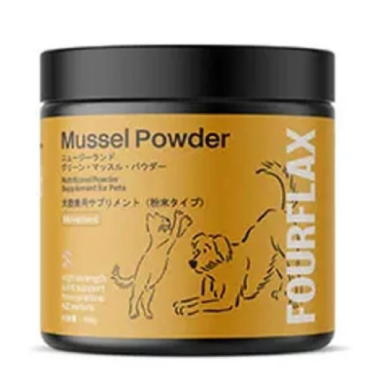 Ｋ９Ｎａｔｕｒａｌ ＦＯＵＲＦＬＡＸ ニュージーランド  グリーンマッスルパウダー 150g  緑イ貝(モエギイガイ) 運動機能・関節・靭帯・筋肉