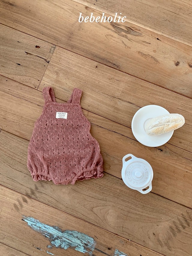 【予約/送料無料】bebeholic/honey knit suit
