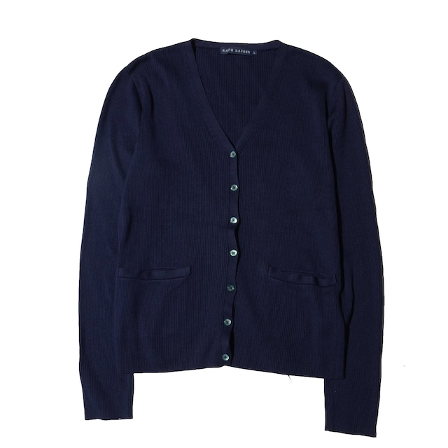 Ralph Lauren silk rib knit cardigan