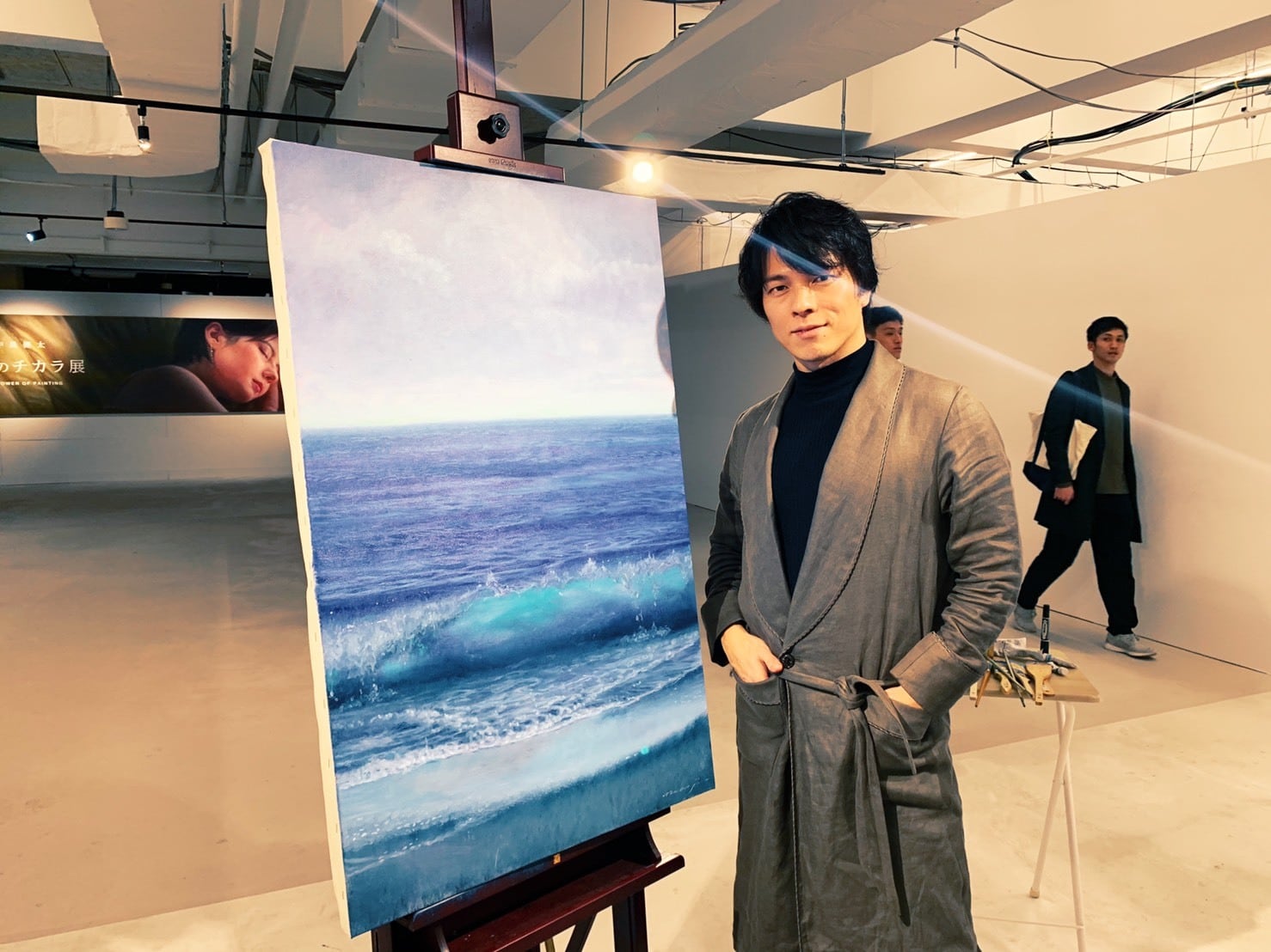 ライブペインティング作品『19/11/24の地平線』 | 中島健太オンライン