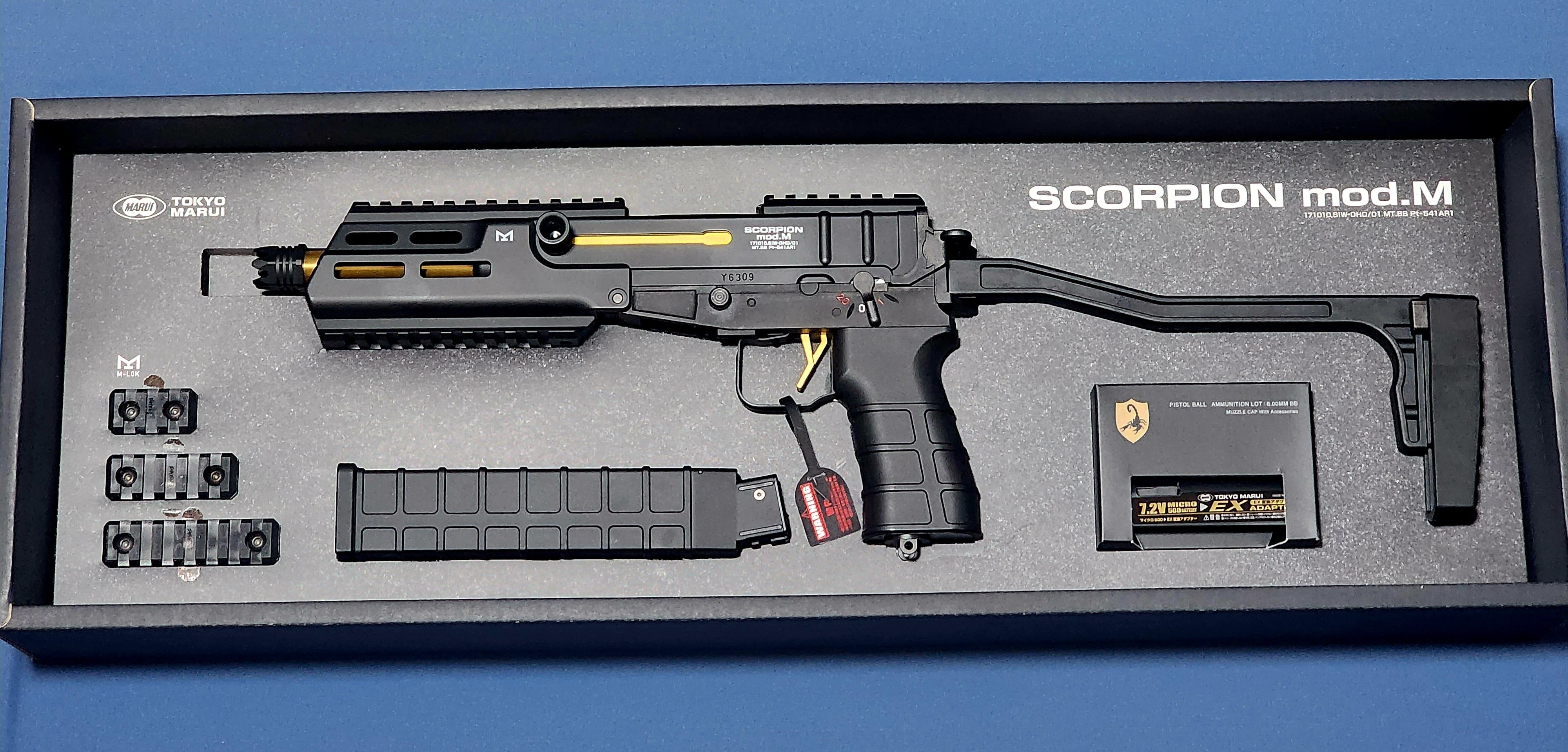 東京マルイ製 SCORPION mod.M（新品） 陽炎12型G電子トリガー搭載済み