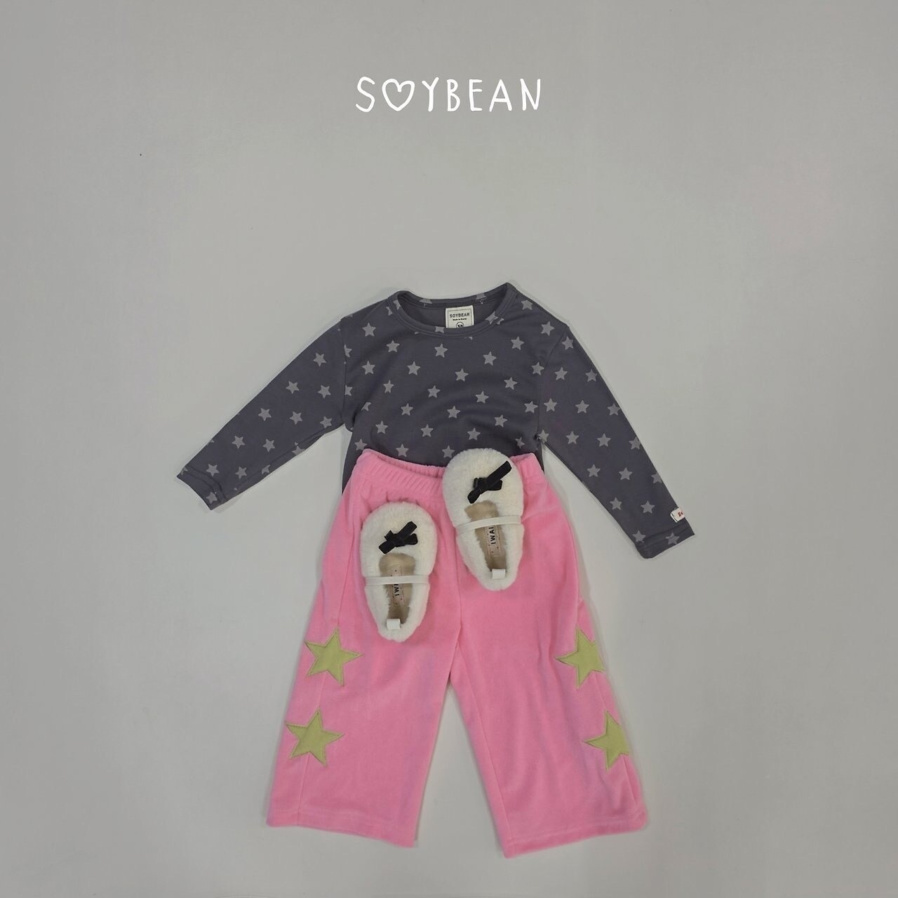韓国子供服 / 26Autumn / soybean / スター スリムTシャツ / キッズ服 / 秋服 *XS~XL*
