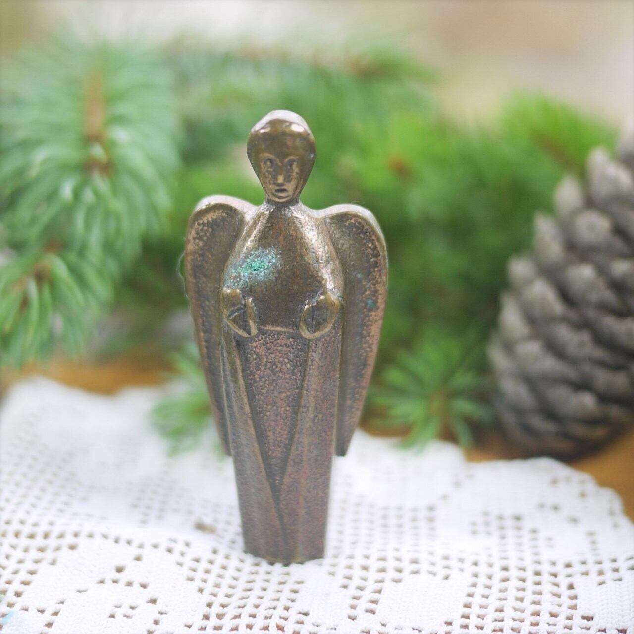 ブロンズ守護天使 ヴィンテージドイツ