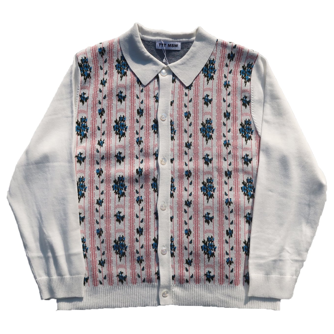 TTT MSW flower knit vest - ベスト