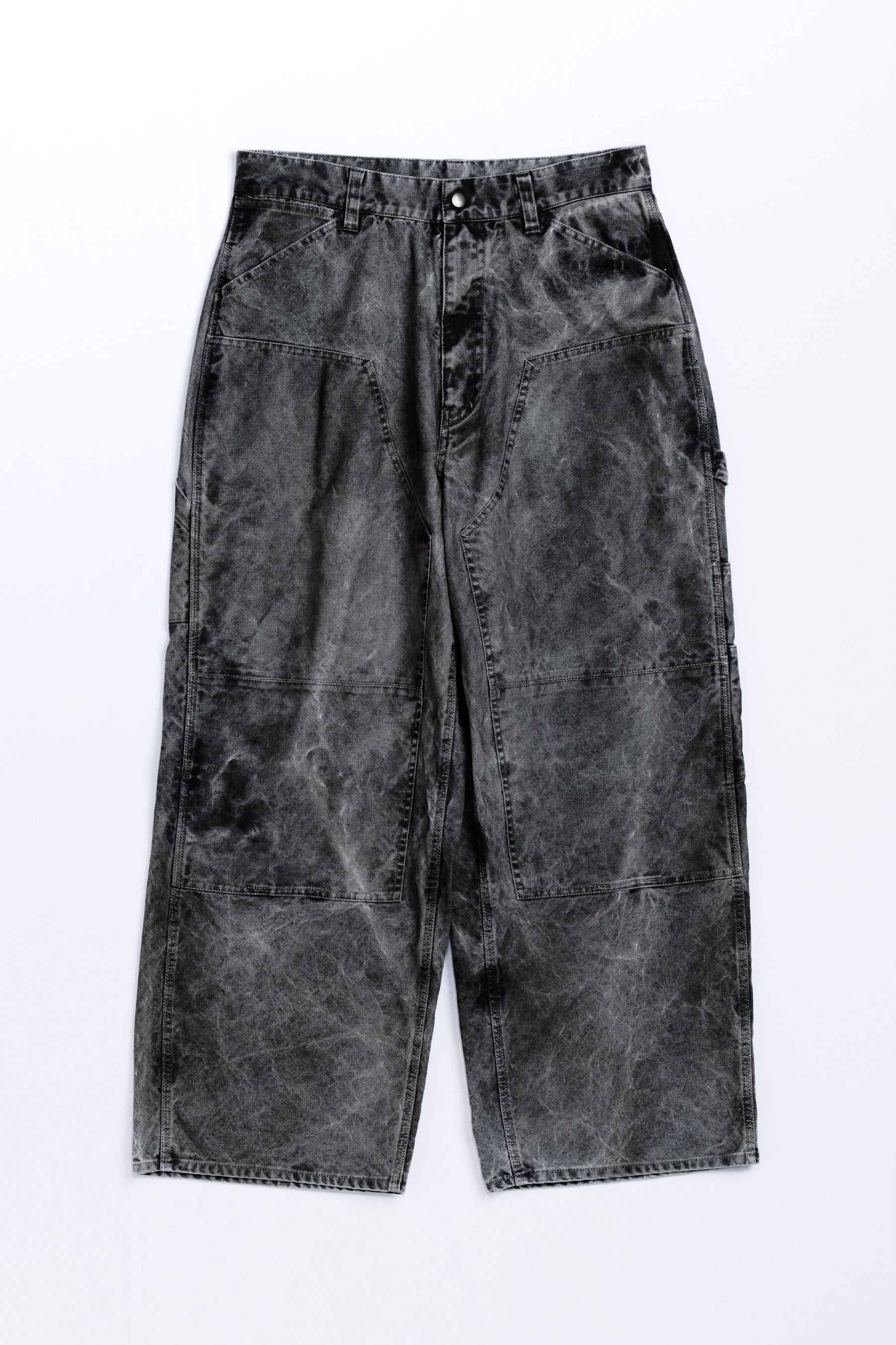 ANACHRONORM /アナクロノーム DOUBLE KNEE DUCK PT ANACHRONORM/アナクロノーム DOUBLE KNEE DUCK PAINTER PANTS BLACK