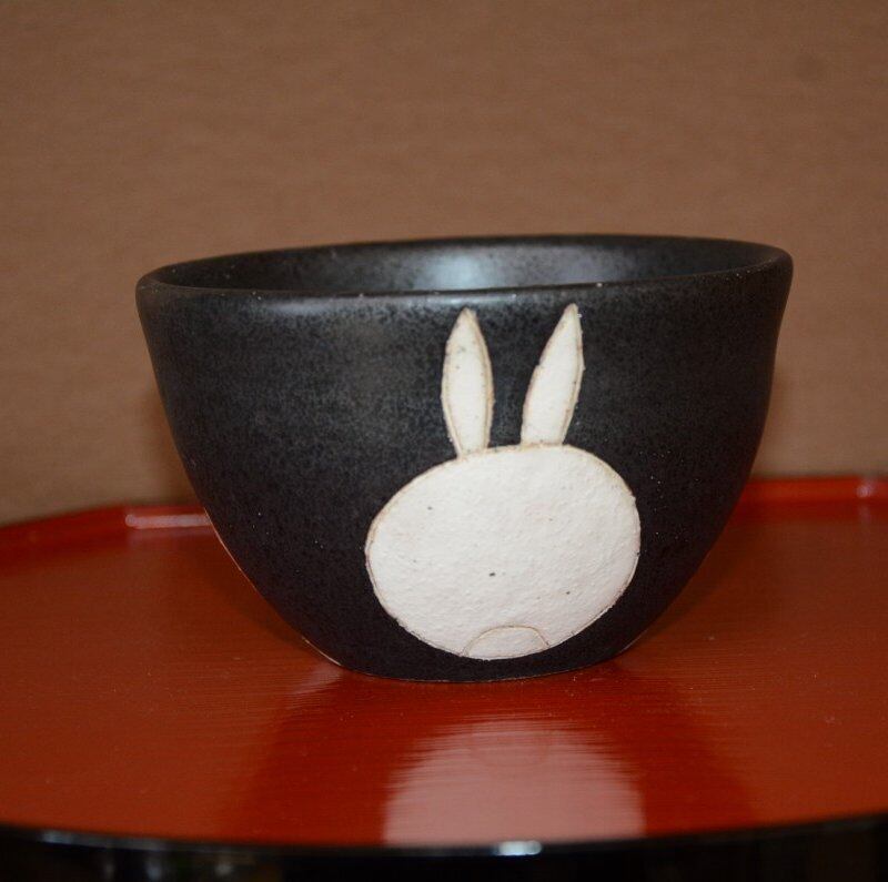 川合孝知　5.5寸鉢　うさぎ　スズラン　新品 キッチン・食器 川合孝知 5.5寸鉢 うさぎ スズラン 新品