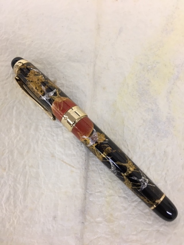 YT-5 漆芸高級ボールペン 桜 （10個以上の場合 20％引き）(20% discount for 10 or more) Lacquer Ballpoint Pen Cherry Tree