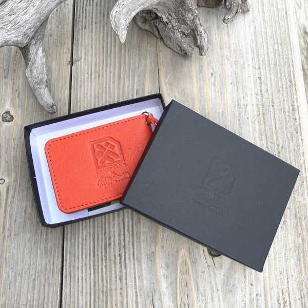 ドラゴンフライズ×広島ジビエレザー】鹿革二つ折りカードケース｜在庫