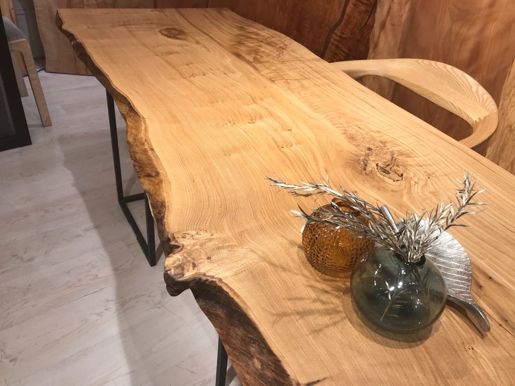 栗（クリ）_1500×600-550-620×45_横浜元町店_テーブル天板/一枚板