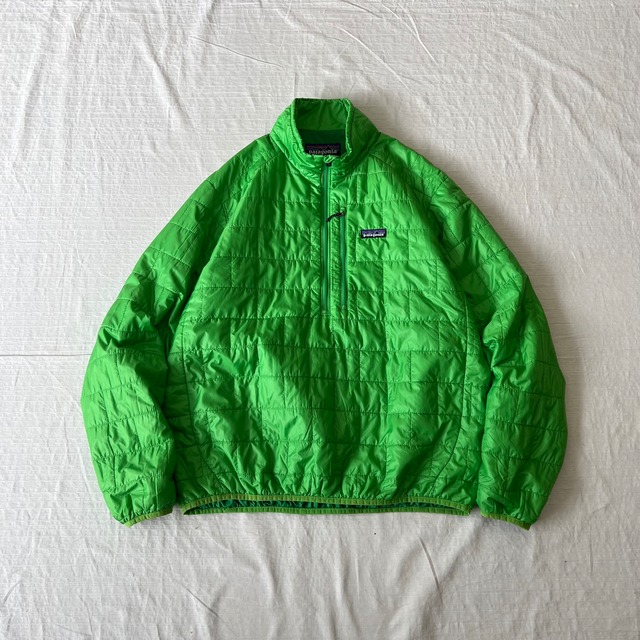 Patagonia ナノパフプルオーバー メンズL ゲッコーグリーン プリマ 
