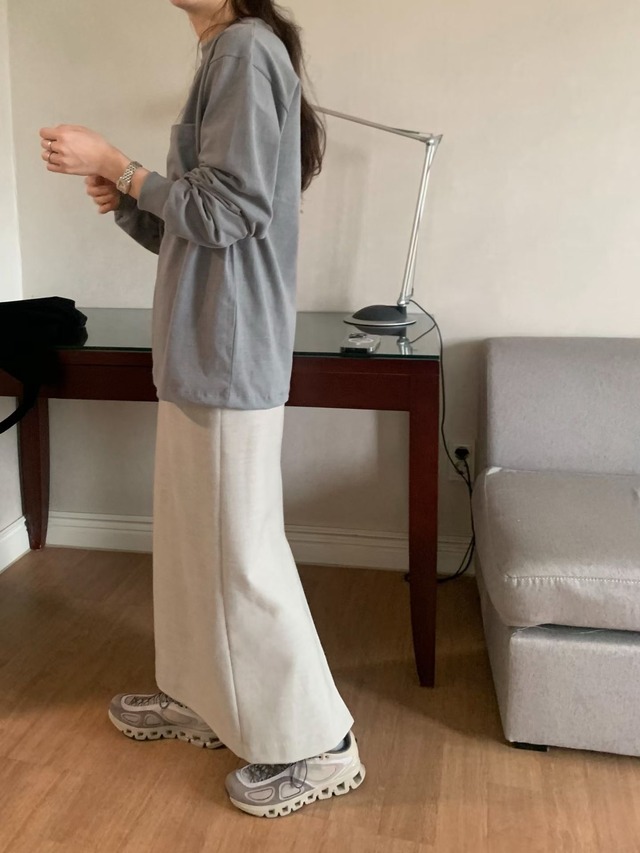 (予約) fl lanel / Wool maxi skirt 3color