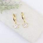 ビジュスターピアス 韓国デザイン GOLD 2.4㎝ 両耳用 ラインストーン 軽い付け心地 星のデザイン 結婚式のゲストピアス 耳元で揺れ動く bittersweet