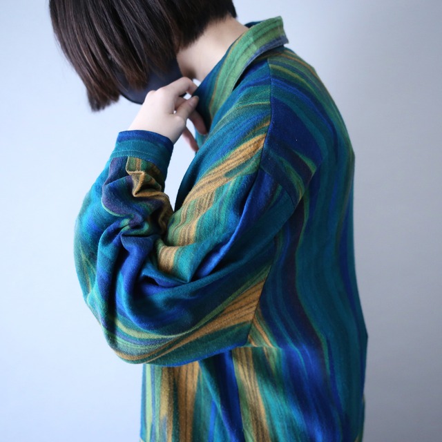 gradation good art coloring loose silhouette shirt