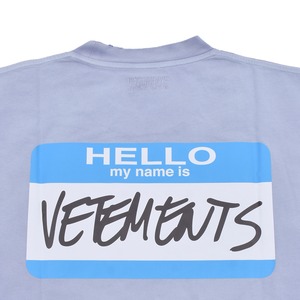 【VETEMENTS】MY NAME IS VETEMENTS FADED T-SHIRT