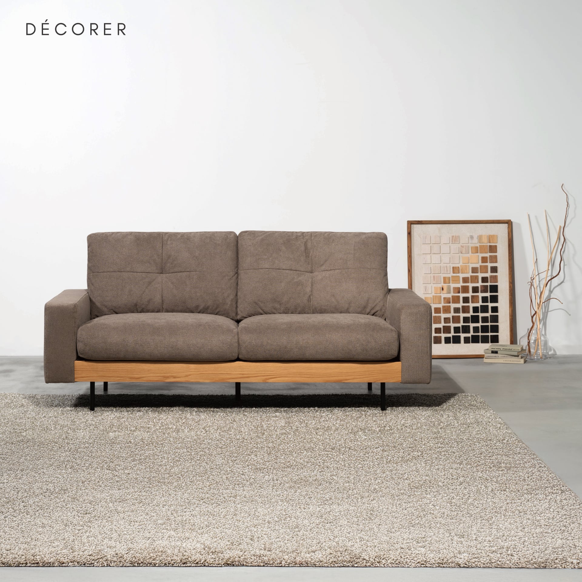 Chaco Sofa No.44 / 天然木とファブリックソファ【 2~2.5人掛け Chaco Sofa No.44 / 天然木とファブリックソファ【 2~2.5人掛け