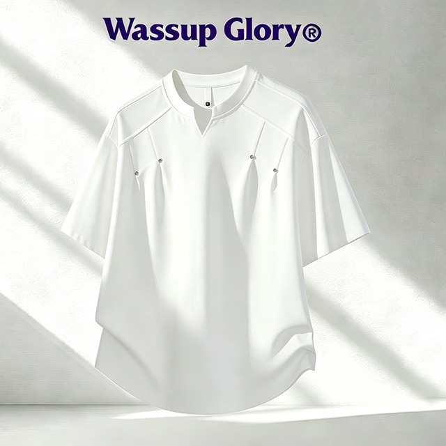 【WSシリーズ】★Tシャツ★ 3color 半袖 トップス ユニセックス メンズ 大きいサイズ 紫 白 黒 夏服 合わせやすい
