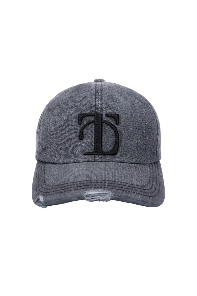 [TREEMINGBIRD] Logo Washed Denim Cap [ Gray ] 正規品 韓国 ブランド 韓国通販 韓国代行 韓国ファッション 日本 店舗 トリミングバード