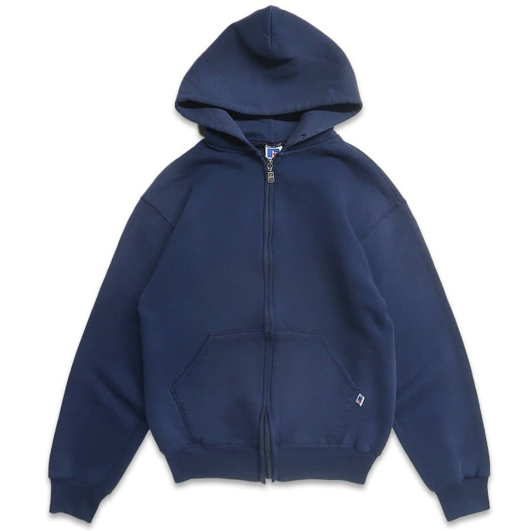 古着 90年代 USA製 ラッセル RUSSELL 無地 ジップアップ スウェット
