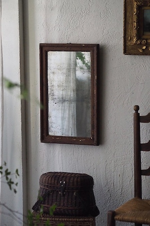 曖昧な反射 長方形鏡-antique rectangle french mirror