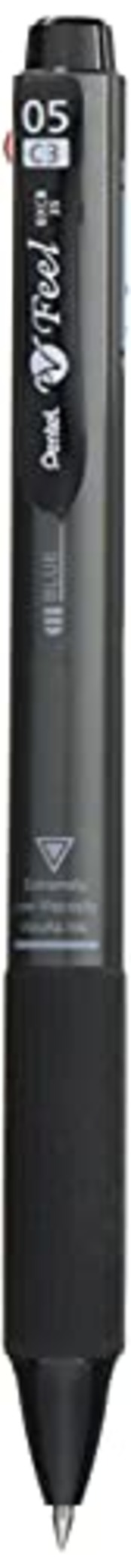 ぺんてる 3色ボールペン フィール メタリックブラック BXCB35MA 本体サイズ:19x14x149mm/芯幅:0.5mm/13g