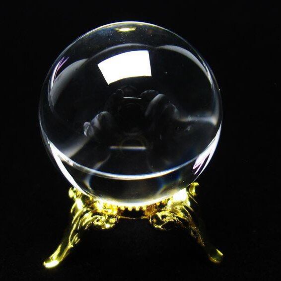 水晶 丸玉 ブラジル産 24mm 一点物 141-6461