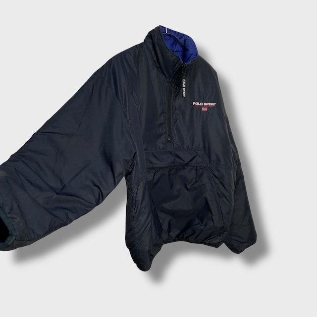 90s POLOSPORT ラルフローレン リバーシブルパフジャケット S