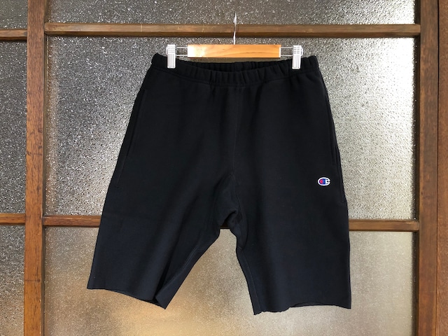 CHAMPION REVERSE WEAVE SWEAT SHORT PANTS (BLACK)