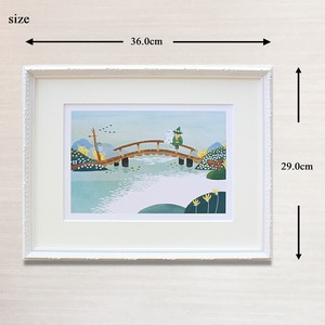 ムーミン 北欧 Postery「ムーミンとスナフキン」送料無料 フレーム 展示用フック付アートポスター 絵画 インテリア アート