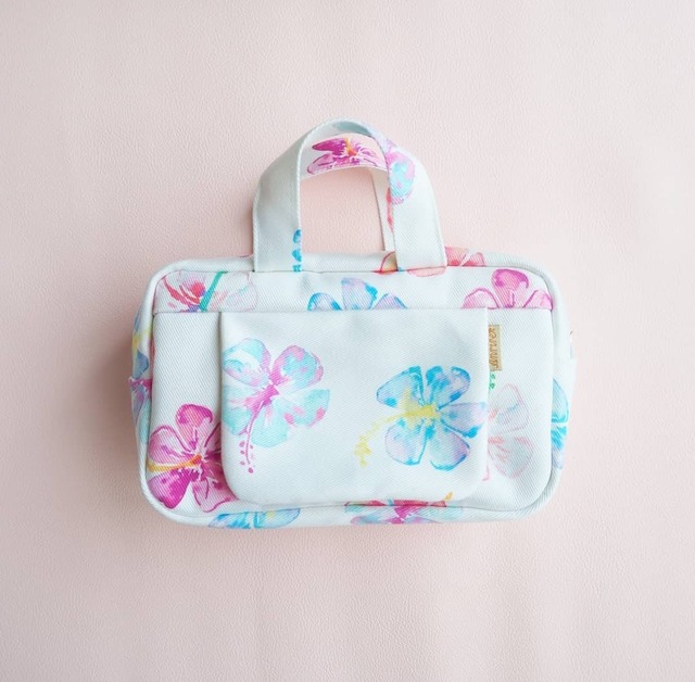 Watercolor hibiscus Diaper pouch
