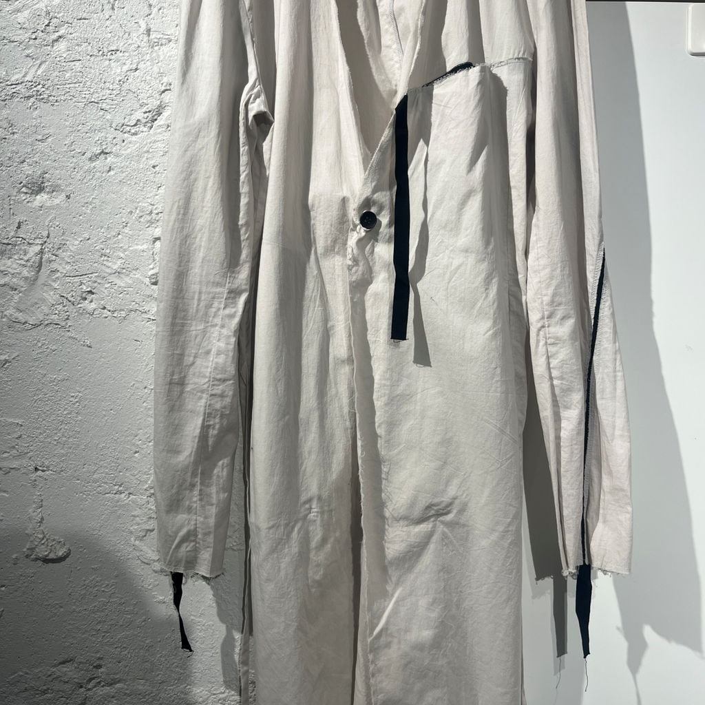 ASKYY アスキー 20SS RIBBON COAT スプリングコート ライトグレー Size