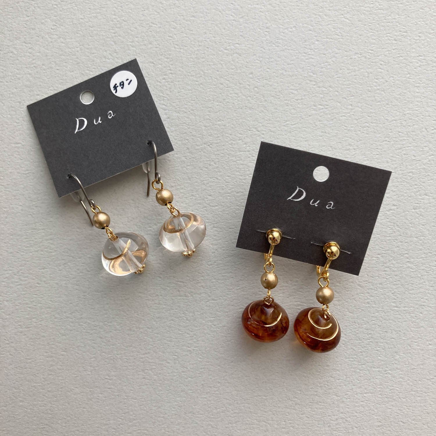渦巻き模様ビーズの〈ピアス/イヤリング〉 | Dua-アクセサリーパーツ