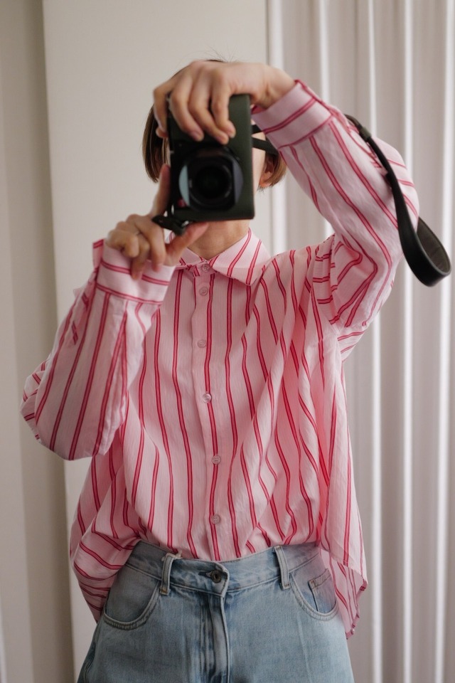 Stripe shirt pink✖red