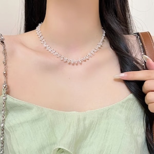 フラワークリスタルネックレス 2litr06598