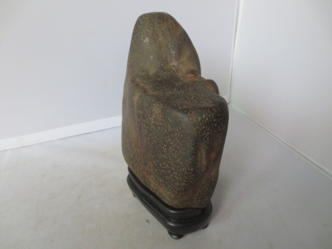 R7/06/19-2 瀬田川石 梨地高土破 古色！時代乗り抜群！ 時代石 高18 