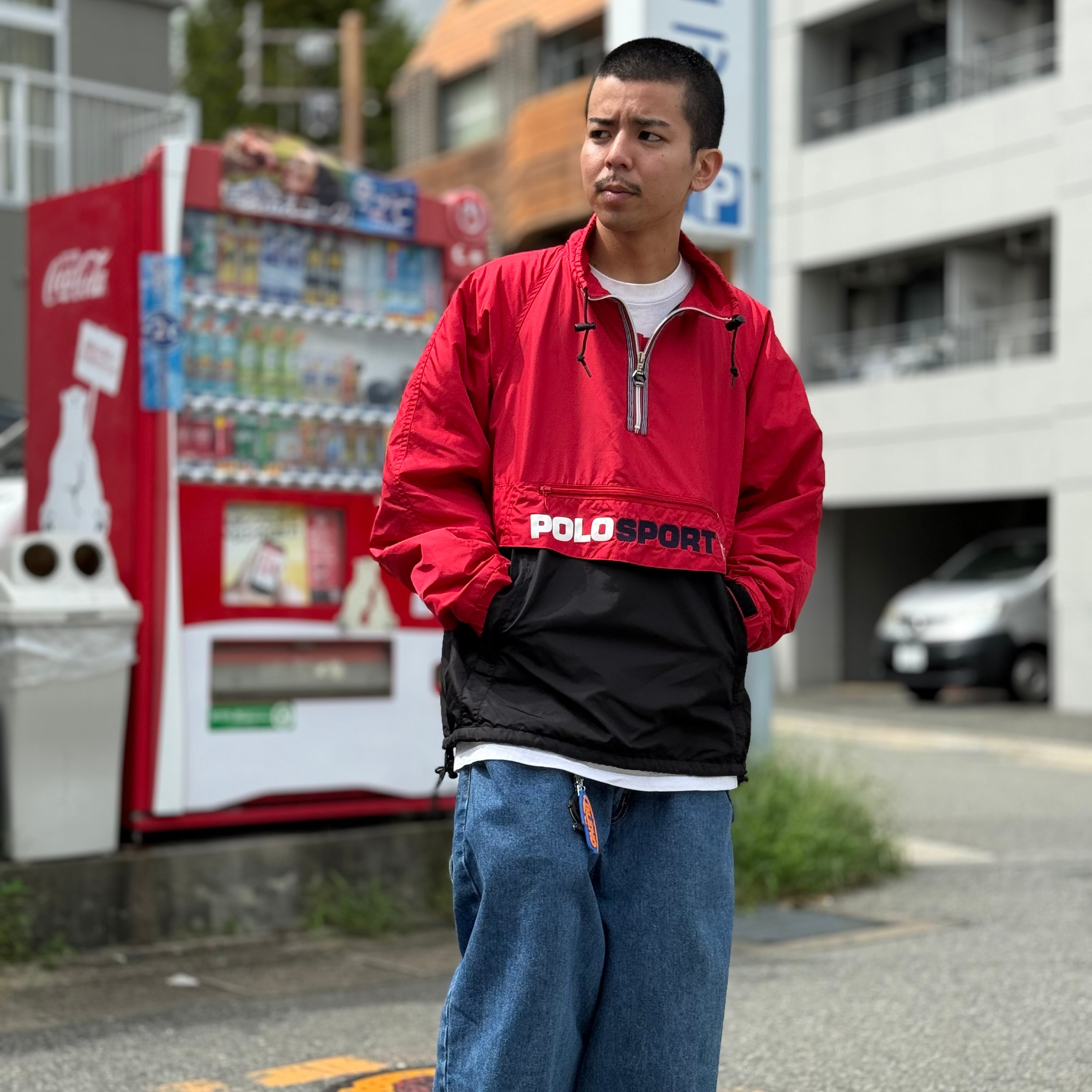90s POLO SPORT Fleece Lined Pullover Jacket 90年代 ポロスポーツ 90s POLO SPORT Fleece Lined Pullover Jacket 90年代 ポロスポーツ