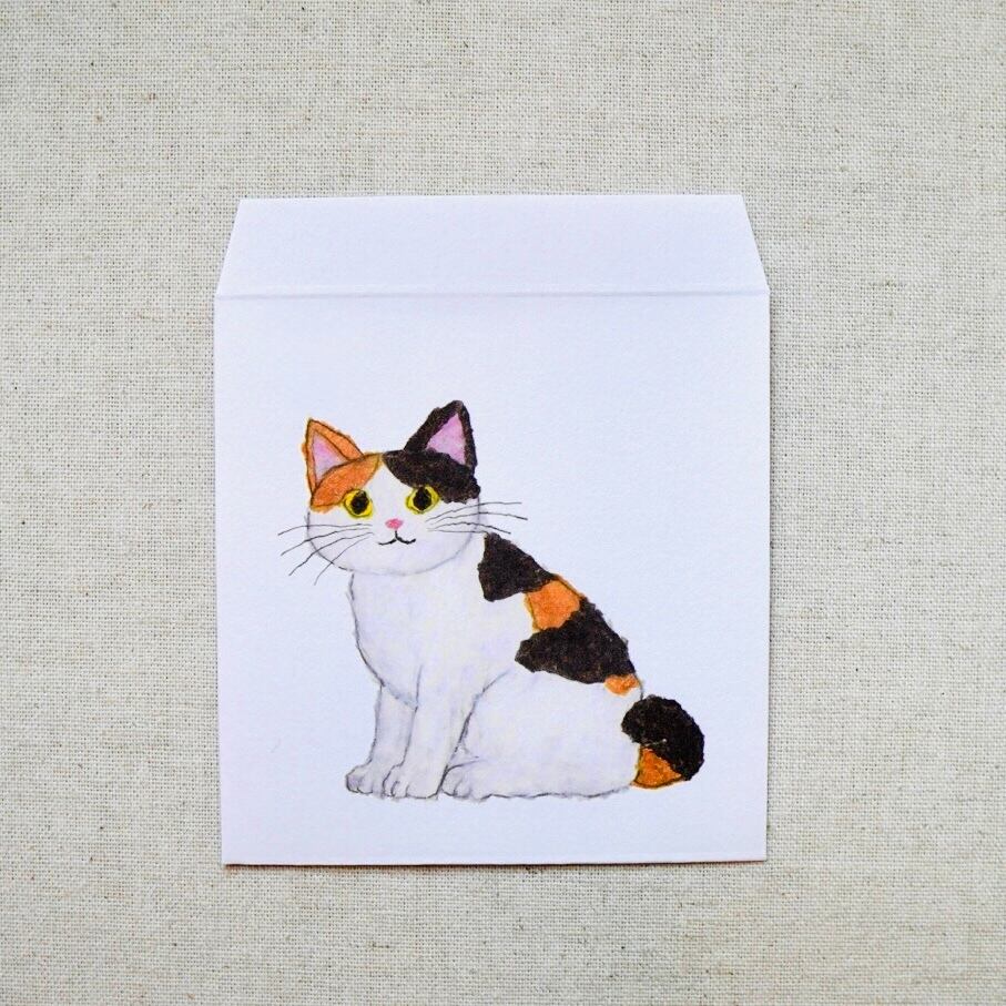 猫の絵 403 水彩画 原画 グレー猫 | Forest cat