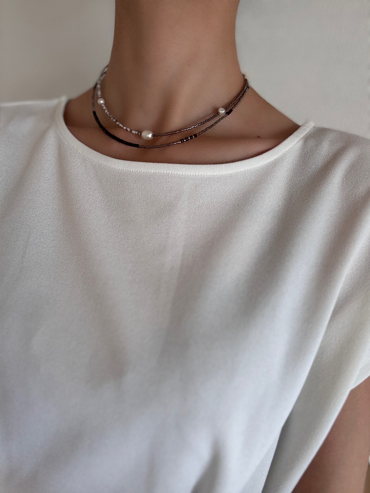 ［Golden Obsidian］beadsNecklace［BZN24］