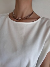 ［Golden Obsidian］beadsNecklace［BZN24］