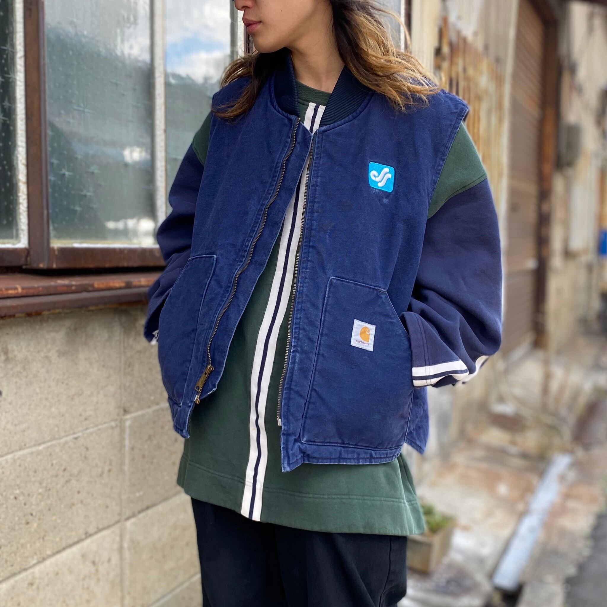 Carhartt カーハート ダック地 ワークベスト メンズXL相当 古着 