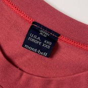mont-bell モンベル アート デザイン 半袖 Tシャツ XS/くすみピンク系 メンズ アウトドア
