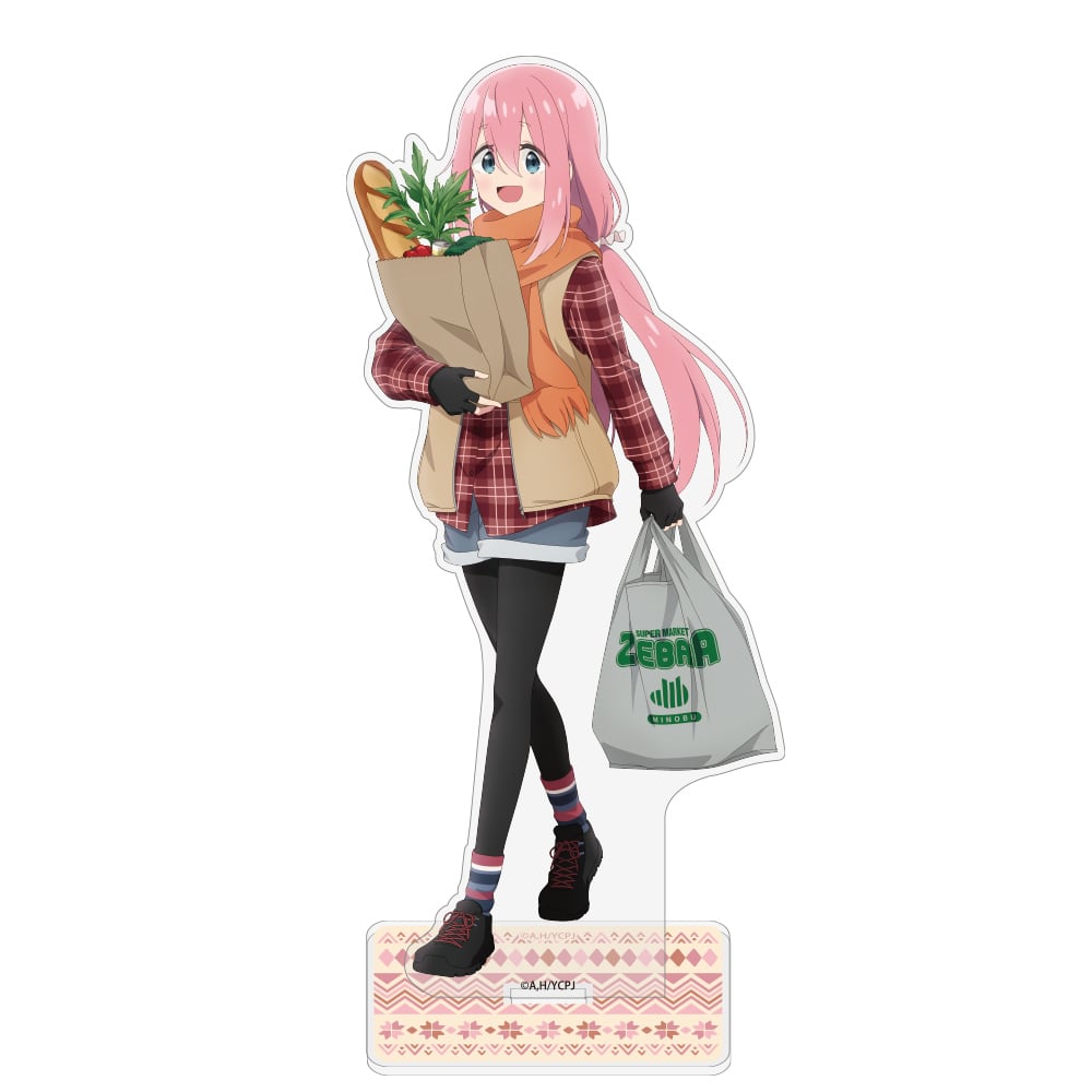『ゆるキャン△ SEASON3』 描き下ろし 各務原なでしこ アクリルスタンド(大) ゼブラでお買い物Ver.