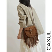 Fringe Suede Shoulder Bag